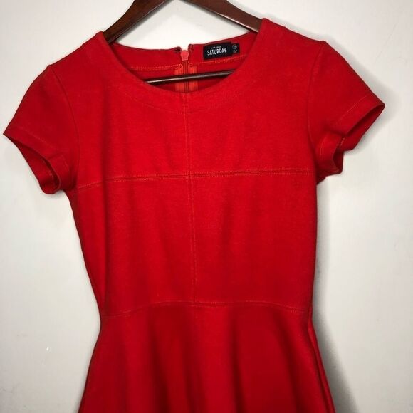 Kate Spade  Saturday Red Dress Size XS - Picture 3 of 7